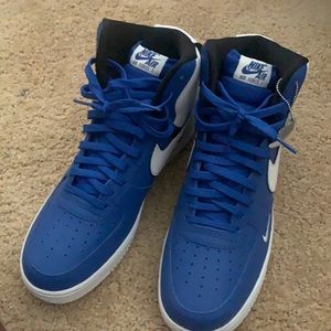 Blue and White Air Force 1 Highs